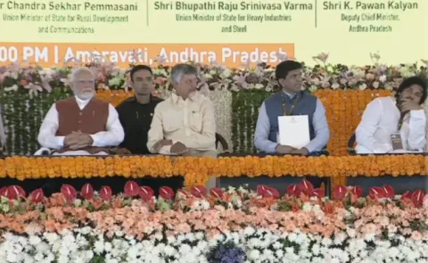 ChandraBabu, Pawan silent on APs rights in the PM Modi Sabha1