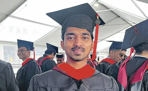 Rameswar Santhosh Udugiri Obtained MS degree from US university