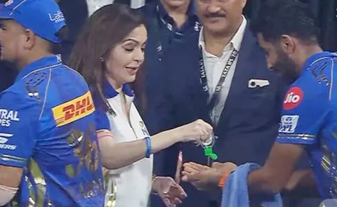 Nita Ambani Sanitises Bumrah Palm Before Handshake After MI Beat DC5