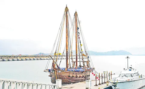 Indian Navy inducts first vessel built in ancient shipbuilding style15