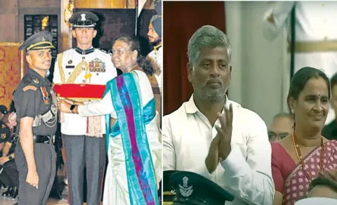 Kirti Chakra Awarded to Major Malla Rama Gopal Naidu