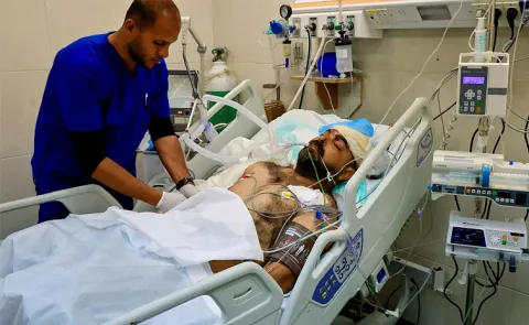 Gaza doctor in ICU his 9 of 10 Children Killed in Israeli Airstrikes