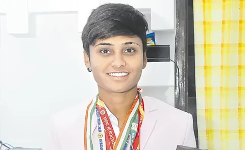 Sowmya Reddy from Telangana won a silver medal in baseball games at the Asian Cap 2025 International held in Bangkok