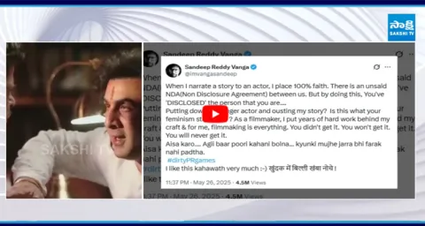 Director Sandeep Reddy Vanga Mass Warning