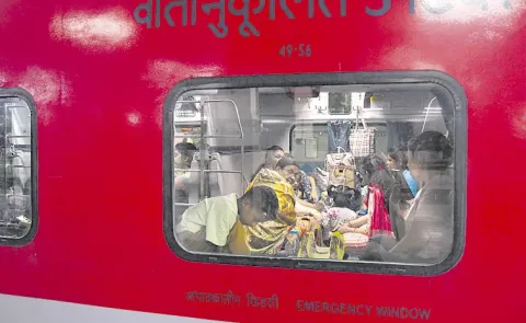 Train passengers Interest in AC coaches in hot weather1