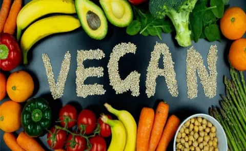 Vegan focused on plant-based foods and its health benefits