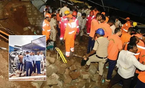 Simhachalam Temple Wall Collapsed incident Updates1