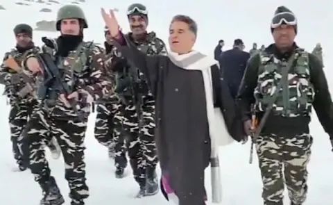 BJP Leader Draws Opposition Fire For Snow Video2