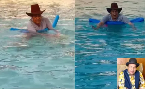 Bollywood actor Dharmendra often shares glimpses of his fitness routine13