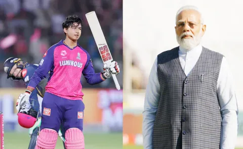 PM Modi Lauds 14 YO Cricket Sensation RR Vaibhav Suryavanshi7
