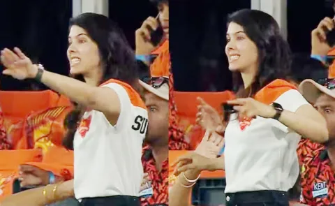 Kavya Maran Is Extremely Animated As Vipraj Run out Mix up with Stubbs Viral4
