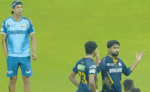 MI vs GT: Ashish Nehra Rahul Tewatia Furious With Umpires Reason Is4