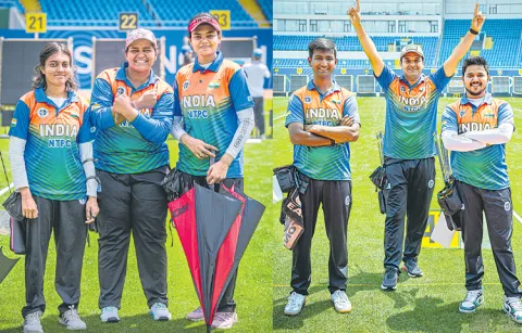 Indian mens and womens teams reach finals in compound category7