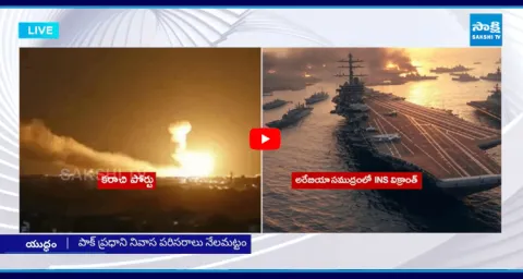 India Pakistan War Explosion Near Karachi Port 1