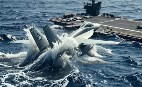Second US warplane falls off aircraft carrier into Red Sea14
