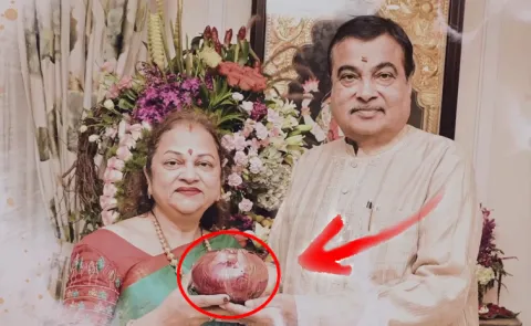 Nitin Gadkari Wife Grows Organic Onions Their Nagpur Farm