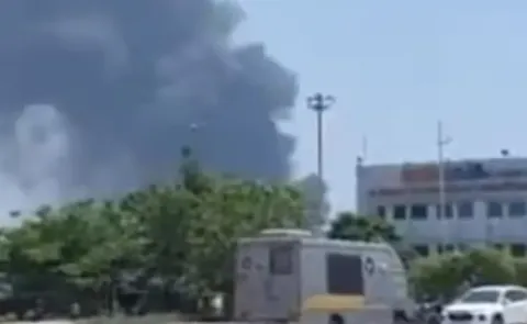 అహ్మదాబాద్ విమాన ప్రమాదం విజువల్స్