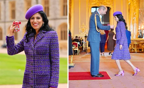 The Global CEO of Chanel Leena Nair Receives UKs prestigious civilian honour