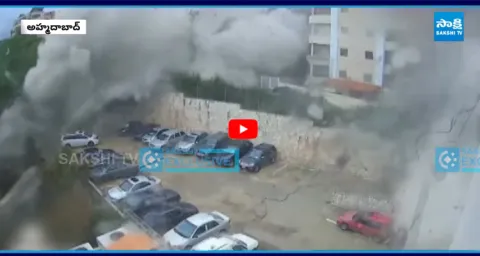 CCTV Footage Shown What Happened Moments In BJ Medical College Of The Plane Crash