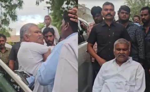 Political Tension In Tadipatri As Police Block Kethireddy Pedda Reddy