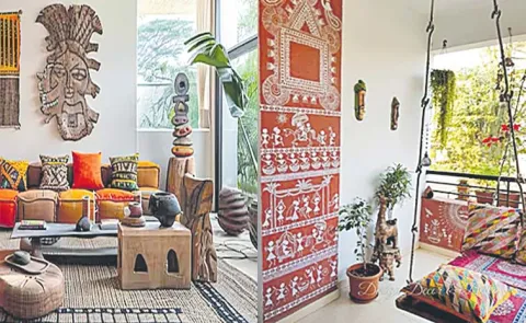 Home Decor Tips: Artistic Look Reflecting use Troibal lifestyle Decor Ideas