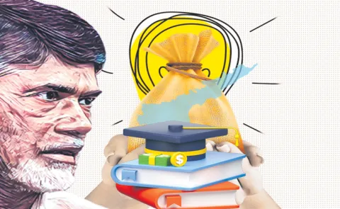 Chandrababu Coalition govt Neglected fee reimbursement to Students