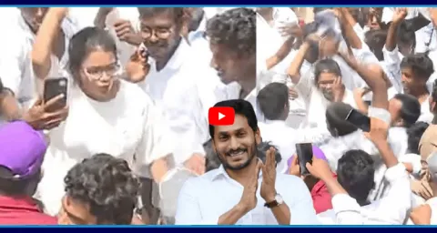 Girl Superb Dance On YS Jagan Song In Sattenapalli