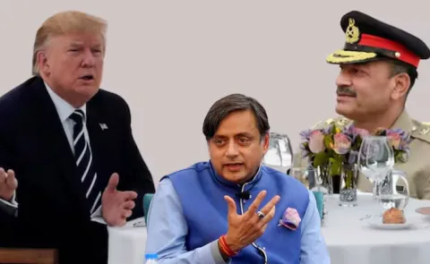 Shashi Tharoor Satires On Donald Trump Asim Munir Lunch13