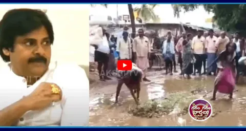 Public Variety Protest against AP Govt Over Roads1
