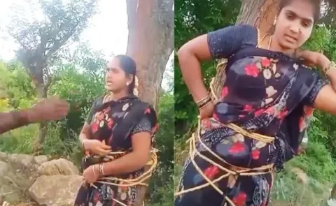 NHRC serious on the Kuppam Incident: Woman Tied to Tree