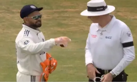 Rishabh Pant throws ball in anger after umpire declines ball change request
