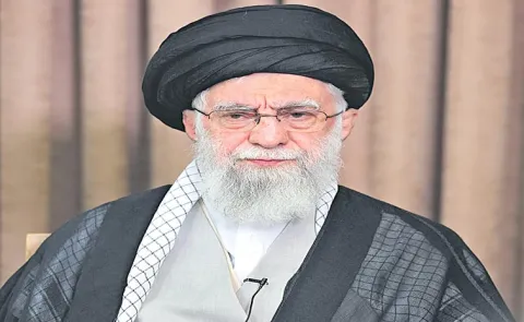 Iran Supreme Leader Ayatollah Ali Khamenei being guarded deep bunker