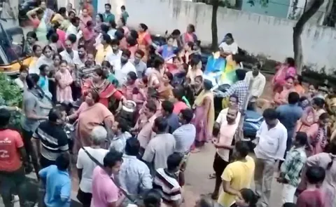 Visakha Water Supply Employees Protest