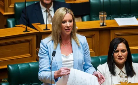 New Zealand Woman MP Shows AI generated Shocking photo of herself5