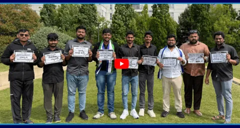 June 4 Vennupotudinam YSRCP UK Committee Protested Against AP CM In UK
