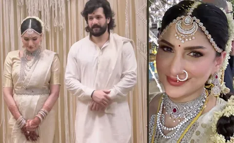 Akhil Akkineni Zianab wedding her Diamond Jewellery goes viral10