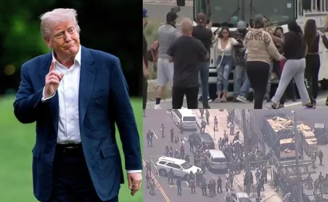 USA Donald Trump Alert To Los Angeles immigration Protest Issue