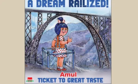 Amul Celebrates Worlds Highest Railway Chenab Bridge with New ad