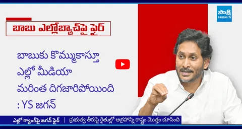 YS Jagan Slams Chandrababu And Yellow Media