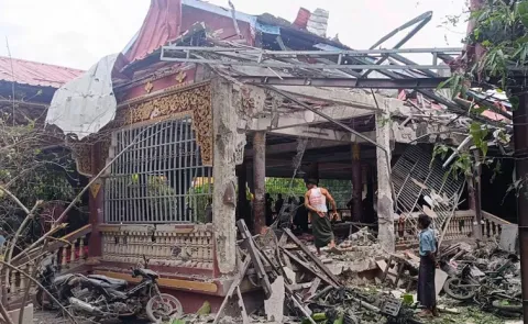 Airstrike on Buddhist Monastery in Myanmar15