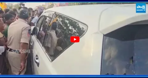 TDP Rowdies Attack On ZP Chairman Uppala Harika Car