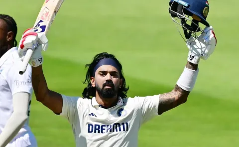 KL Rahul 10th Test Ton Becomes 2nd Indian Batter with Multiple 100s at Lords