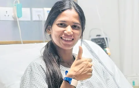 Jyoti Yarraji undergoes knee surgery8