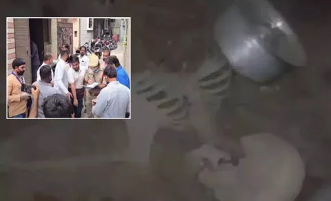 Human Skeleton Found In Nampally House