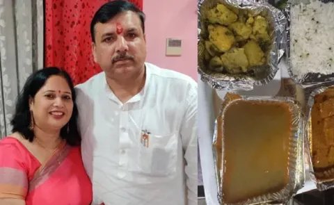 MP Wife Anita Singh Reports bad Quality Food on Tejas