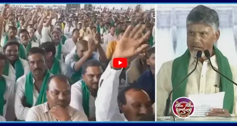 CM Chandrababu Lies And Praised Him Self