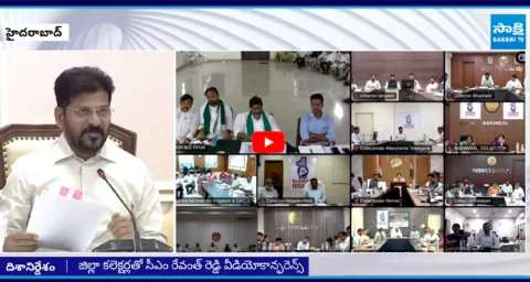CM Revanth Reddy Conference with District Collectors over Crops