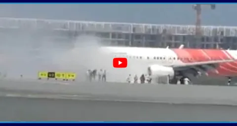Fire Breaks Out In Air India Airbus