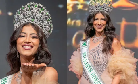 Vidhu Ishiqa Creates History For India As She Wins Mrs Earth International 2025
