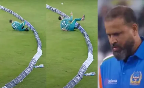 WCL: AB De Villiers Stuns Yusuf Pathan With Insane Relay Catch Goes Viral